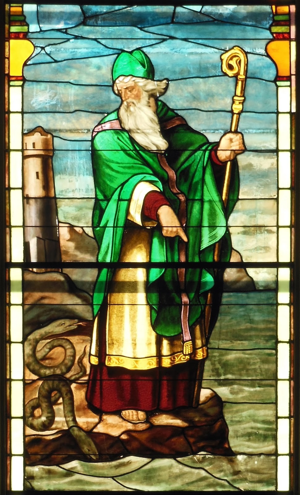 St Patrick - window detail